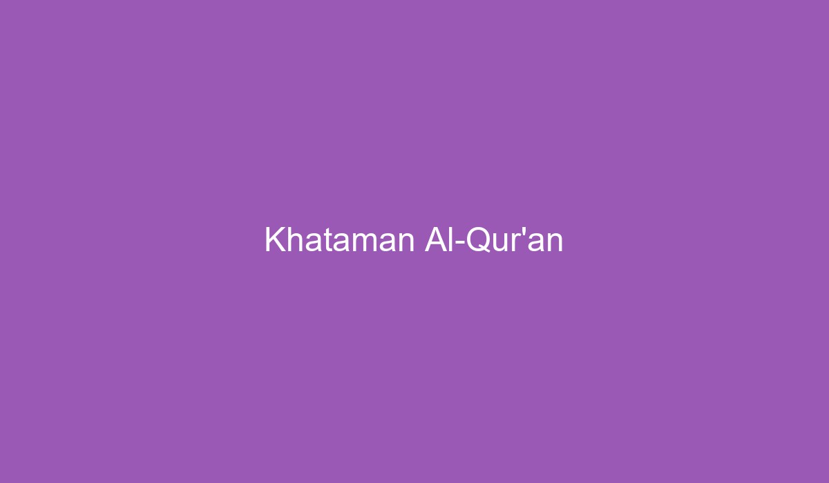 Khataman Al-Qur'an